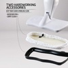 image:imageOVENTE Microfiber Steam Mop Pad Replacement Pack of 1 White ACPST2051