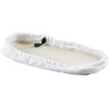 image:imageOVENTE Microfiber Steam Mop Pad Replacement Pack of 4 White ACPST2054