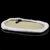 image:imageOVENTE Microfiber Steam Mop Pad Replacement Pack of 4 White ACPST2054