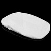 image:imageOVENTE Microfiber Steam Mop Pad Replacement Pack of 4 White ACPST2054