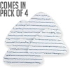 image:imageOVENTE Steam Mop Replacement Pads for ST405W Pack of 4 White ACPST4054White  Pack of 4