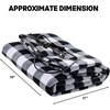 image:imageOVENTE 12V Electric Travel Blanket for Car SUV or RV Black Plaid BL4602BW
