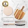 image:imageOVENTE 13Inch Pizza Making Set 6Piece Kit with Cutter and Rack BWS513