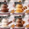 image:imageOVENTE 3 Tier Chocolate Fondue Fountain Machine 6 x 6 x 94 Red CFS73RCFS73R