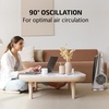 image:imageOVENTE 32 Bladeless Tower Fan90 Oscillation 3 Speeds White TFO3SWSilver