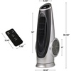 image:imageOVENTE 32 Bladeless Tower Fan90 Oscillation 3 Speeds White TFO3SWSilver
