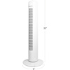 image:imageOVENTE 32 Bladeless Tower Fan90 Oscillation 3 Speeds White TFO3SWWhite