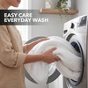 image:imageOVENTE 6 Piece Ultra Soft Bath Towels Set Coral Fleece White BTF01006W