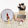 image:imageOVENTE 6 Wallmount Suction Cup Magnifying Mirror Nickel Brushed MLI25BR
