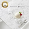 image:imageOVENTE 6oz Glass Dessert Bowls with Spoons Set of 4 Clear ICGBSS4