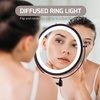 image:imageOVENTE 7 Wall Mounted Lighted Makeup Mirror Nickel Brushed MFW70BR1X10XAntique Bronze