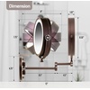 image:imageOVENTE 7 Wall Mounted Lighted Makeup Mirror Nickel Brushed MFW70BR1X10XAntique Bronze