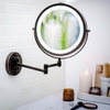 image:imageOVENTE 7 Wall Mounted Lighted Makeup Mirror Nickel Brushed MFW70BR1X10XAntique Bronze