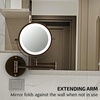 image:imageOVENTE 7 Wall Mounted Lighted Makeup Mirror Nickel Brushed MFW70BR1X10XAntique Bronze