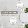 image:imageOVENTE 7 Wall Mounted Lighted Makeup Mirror Nickel Brushed MFW70BR1X10XNickel Brushed