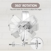 image:imageOVENTE 7 Wall Mounted Lighted Makeup Mirror Nickel Brushed MFW70BR1X10XPolished Chrome