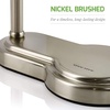 image:imageOVENTE 8 Lighted Tabletop Magnifying Mirror Nickel Brushed MHT80BR1X10X
