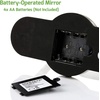 image:imageOVENTE 8 Lighted Tabletop Magnifying Mirror Nickel Brushed MHT80BR1X10X