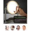 image:imageOVENTE 8 Lighted Tabletop Magnifying Mirror Nickel Brushed MHT80BR1X10X