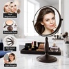 image:imageOVENTE 8 Tabletop Magnifying Makeup Mirror Polished Chrome MNLMT80CH1X7XAntique Bronze