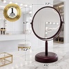 image:imageOVENTE 8 Tabletop Magnifying Makeup Mirror Polished Chrome MNLMT80CH1X7XAntique Bronze