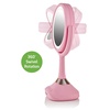 image:imageOVENTE 8 Tabletop Magnifying Makeup Mirror Polished Chrome MNLMT80CH1X7XBaby Pink