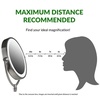 image:imageOVENTE 8 Tabletop Magnifying Makeup Mirror Polished Chrome MNLMT80CH1X7XBaby Pink