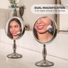 image:imageOVENTE 8 Tabletop Magnifying Makeup Mirror Polished Chrome MNLMT80CH1X7XNickel Brushed