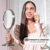 image:imageOVENTE 8 Tabletop Magnifying Makeup Mirror Polished Chrome MNLMT80CH1X7XNickel Brushed