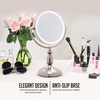 image:imageOVENTE 8 Tabletop Magnifying Makeup Mirror Polished Chrome MNLMT80CH1X7XNickel Brushed