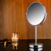 image:imageOVENTE 8 Tabletop Magnifying Makeup Mirror Polished Chrome MNLMT80CH1X7XPolished Chrome