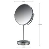 image:imageOVENTE 8 Tabletop Magnifying Makeup Mirror Polished Chrome MNLMT80CH1X7XPolished Chrome