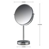 image:imageOVENTE 8 Tabletop Magnifying Makeup Mirror Polished Chrome MNLMT80CH1X7XPolished Chrome