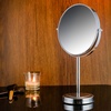 image:imageOVENTE 8 Tabletop Magnifying Makeup Mirror Polished Chrome MNLMT80CH1X7XPolished Chrome