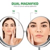 image:imageOVENTE 8 Tabletop Magnifying Makeup Mirror Polished Chrome MNLMT80CH1X7XPolished Chrome