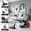 image:imageOVENTE Bagless Canister Vacuum Cleaner 1200W Power Suction Black ST2000St2010