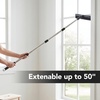 image:imageOVENTE Carpet Rake Rubber Broom with Squeegee Set Grey CT2504GY