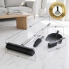 image:imageOVENTE Carpet Rake Rubber Broom with Squeegee Set Grey CT2504GY