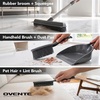 image:imageOVENTE Carpet Rake Rubber Broom with Squeegee Set Grey CT2504GY