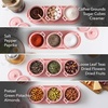image:imageOVENTE Ceramic Condiment Jar Spice Container Set with Tray Pink BW11031P
