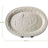 image:imageOVENTE Ceramic Oval Turkey Platter White P4565W