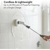 image:imageOVENTE Cordless Electric Spin Scrubber with 3 Brush Heads White CTB123WGY