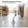image:imageOVENTE Cordless Electric Spin Scrubber with 3 Brush Heads White CTB123WGY