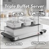 image:imageOVENTE Electric Buffet Server amp Food Warmer with Two 15 Qt Silver FW152S3 Chafing Pan  Silver