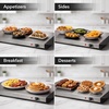 image:imageOVENTE Electric Buffet Server amp Food Warmer with Two 15 Qt Silver FW152SWarming Tray  Silver