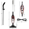 image:imageOVENTE Electric Corded Stick Vacuum 600W Motor Black ST101BGDRed