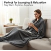 image:imageOVENTE Electric Heated Blanket 50x60 10 Heat Settings Grey BL5810G