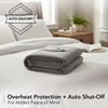 image:imageOVENTE Electric Heated Blanket 50x60 10 Heat Settings Grey BL5810G