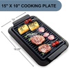 image:imageOVENTE Electric Indoor Grill 15x10 Inch NonStick Plate Black GD1510NLB