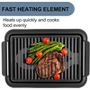 image:imageOVENTE Electric Indoor Grill 15x10 Inch NonStick Plate Black GD1510NLB